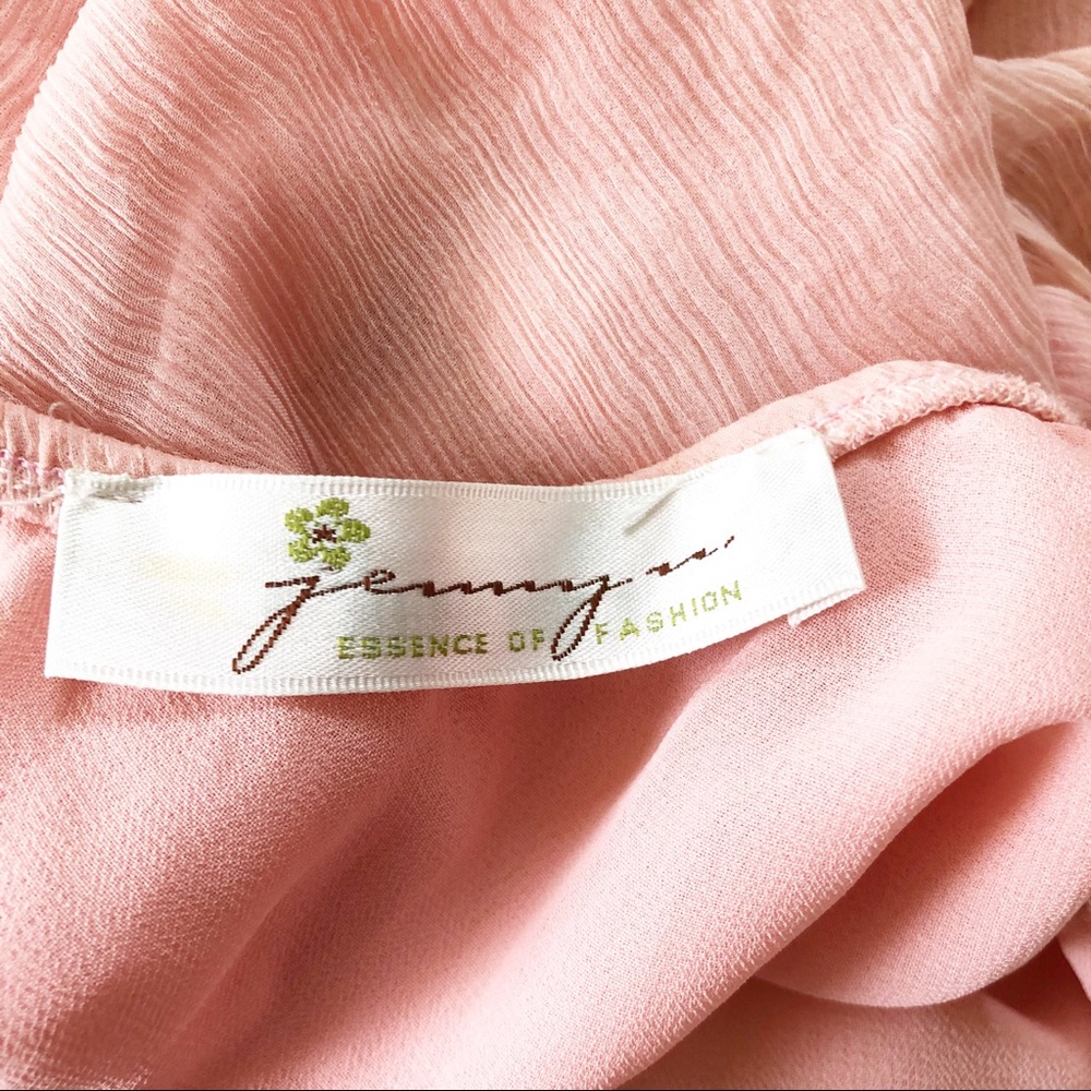 Pastel silk halter dress - Picture 7 of 14